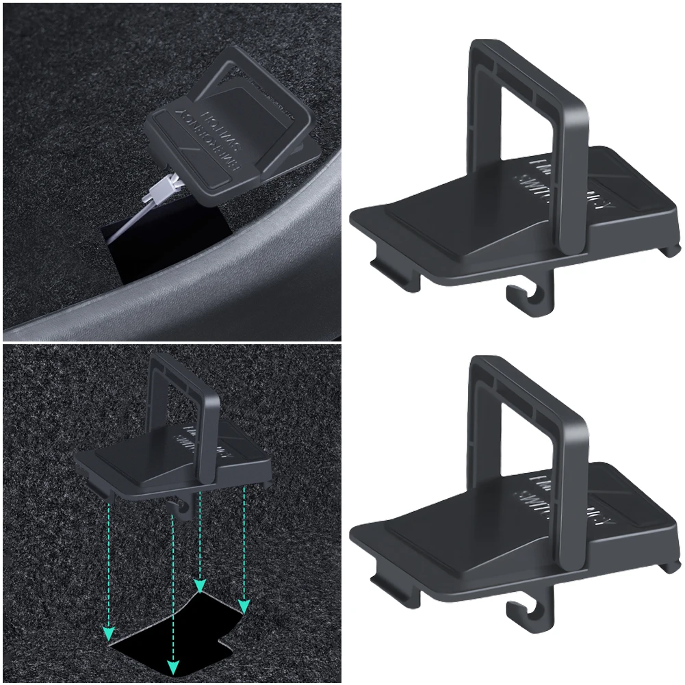 2Pcs Door Emergency Handle Rear Door Mechanical Lock Unlock Puller Button for Tesla New Model 3 Highland 2024 Accessories