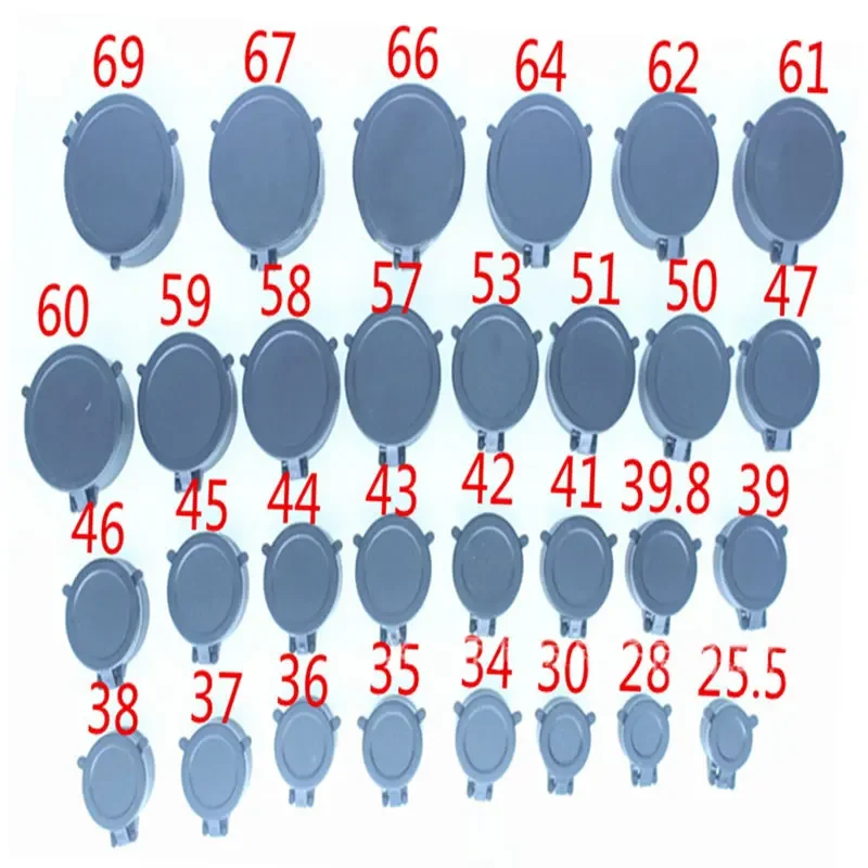 Hunting Riflescope Lens Cover Dust Protect Cap Quick Open for Caliber 25-69MM Scope Hunting Rifle Spotting Scopes Accessories