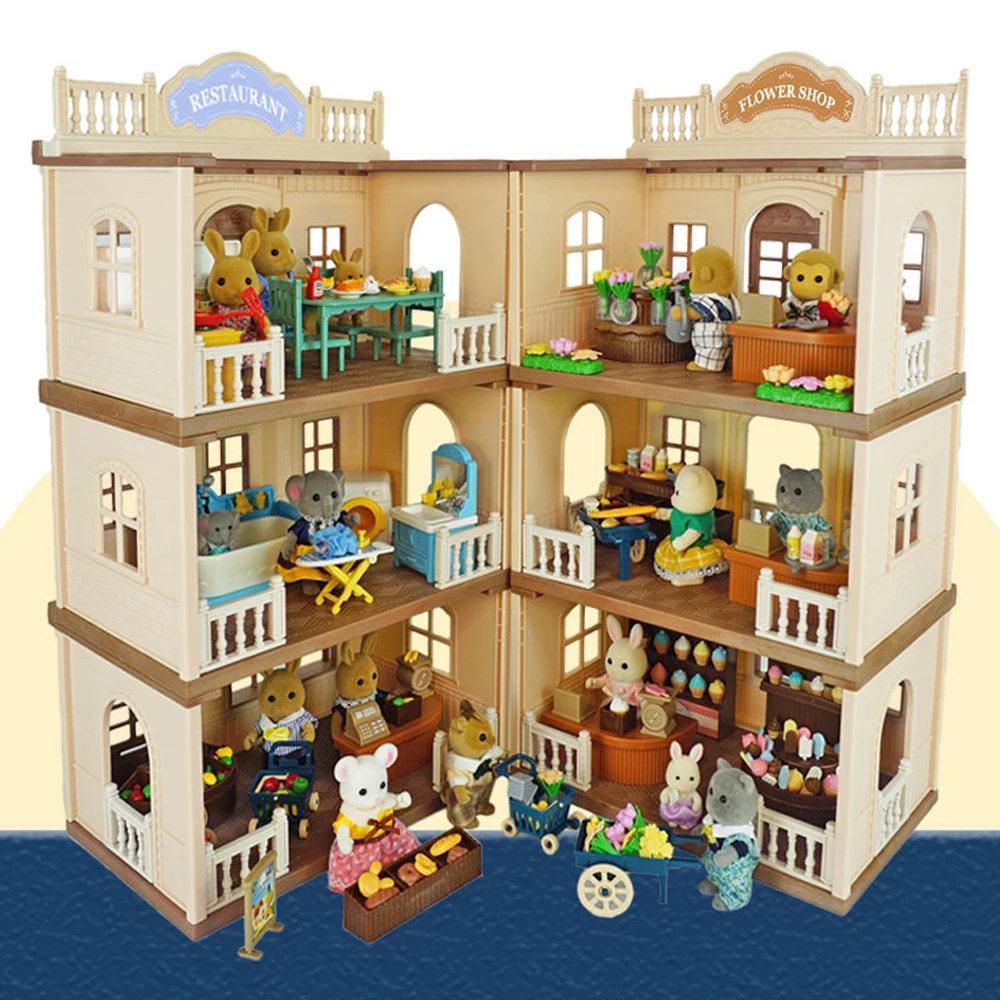 Em promoção! 1/12 Casa De Bonecas Em Miniatura De Um Supermercado Loja De  Madeira Frigorífico Brincar De Faz De Conta Mobiliário Cena Brinquedo Doll  House Decor Acessórios