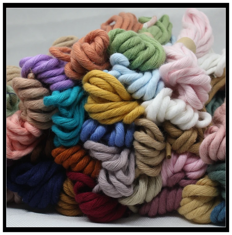 Qiya-Cuerda de algodón puro de 3mm, hilo de algodón Wenwan, cuentas de  agujero grande de Color Morandi, cuerda trenzada hecha a mano - AliExpress