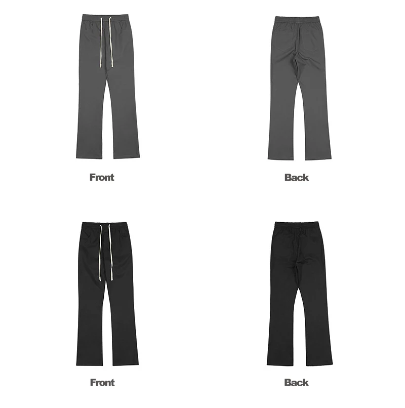 Description Picture 3 of itemSpring Fall Fashion Men Solid Color Simple Casual Streetwear Pants High Quality Elastic Waist Drawstring Versatile Trousers Male