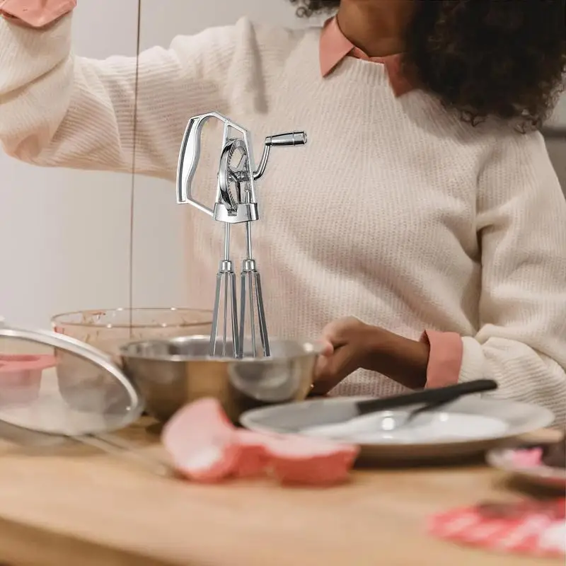 

Приспособление для взбивания яиц венчик для яиц из нержавеющей стали с рукояткой, портативный эргономичный Миксер для яиц, безопасный для посудомоечной машины, венчик для яиц для дома