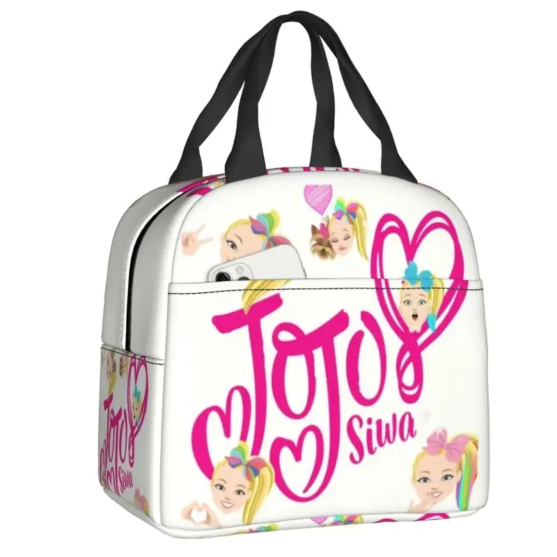 

JoJo Dancer Siwa Collage Resuable Boxes for Women Waterproof Cooler Thermal Food Insulated Lunch Bag Office Work