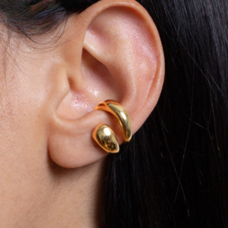 

Trendy Jewerly Piercless Ear Clip Earring For Women Girl Party Gift Fashion Accessories High Quality Brass Earcuff Adjustable