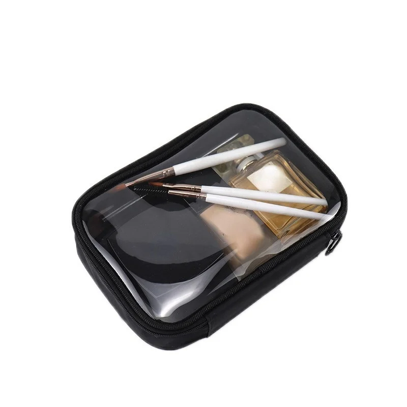 Waterproof Transparent Cosmetic Bag Women Make Up Case Travel Zipper Clear Makeup Beauty Wash Organizer Bath Toiletry Bags Kit 5