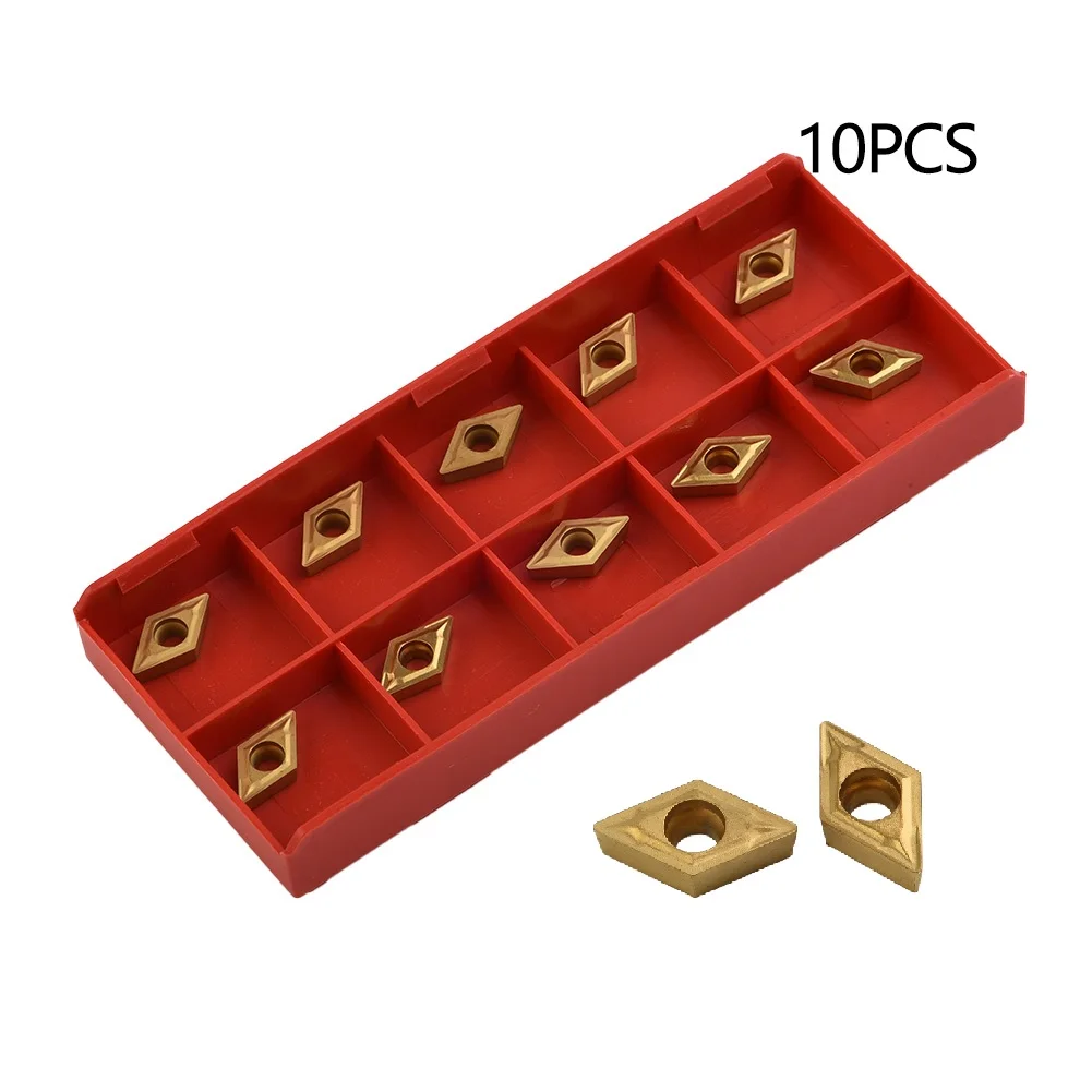 

10Pcs DCMT070204 YBC251 Carbide Inserts For SDJCR/SDNCN/SDQCR.Lathe Turning Tool Holder Boring Bar Cutting Tools