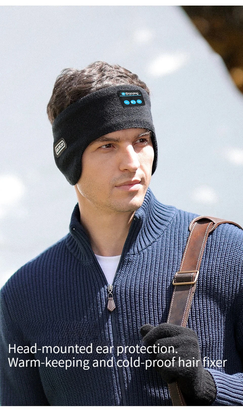 Cuffie bluetooth con paraorecchie invernali morbide e calde_voghion.com