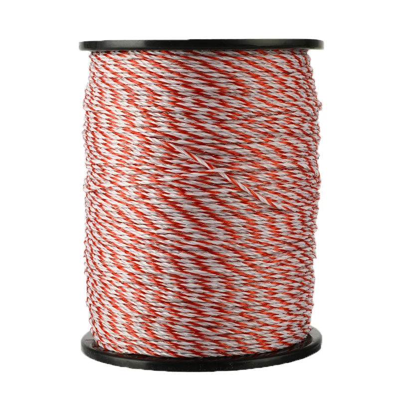 100/500M Roll Electric Fence Polywire with Steel Poly Rope for Horse Animal Fencing