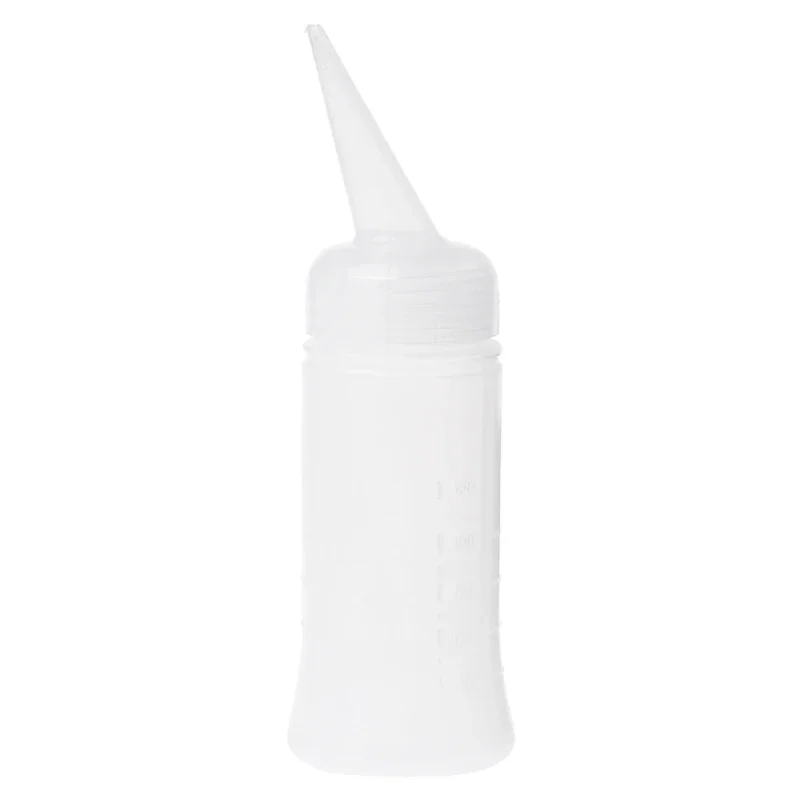 Hair Dye Applicator Bottle 150/260ml Professional Hair Dye Applicator Brush Dispensing Salon Empty Plastic Hair Color Dry Washing Bottle Barber Accesories