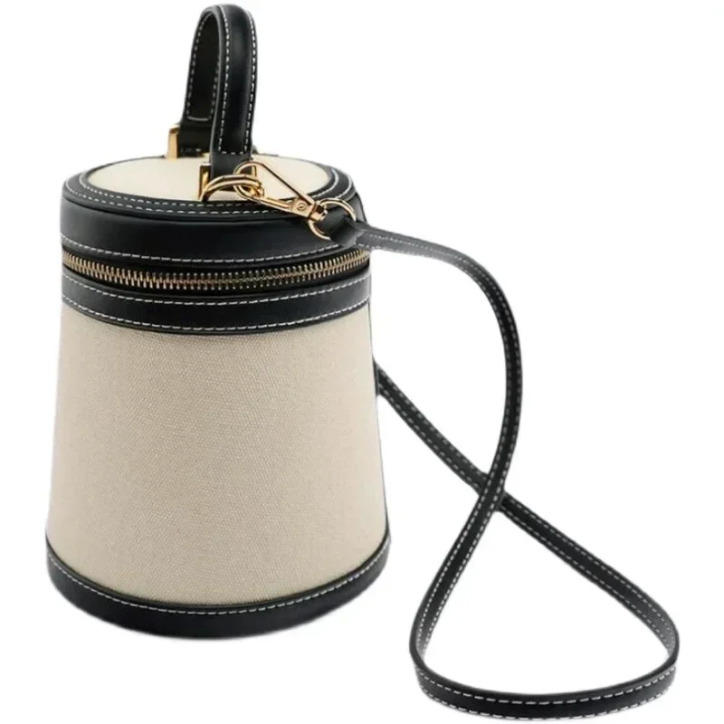 Women's Bags Shoulder Spring Summer New Mini Messenger Bucket Bags Casual Cylinder Handbags Luxury Bag Woman Crossbody