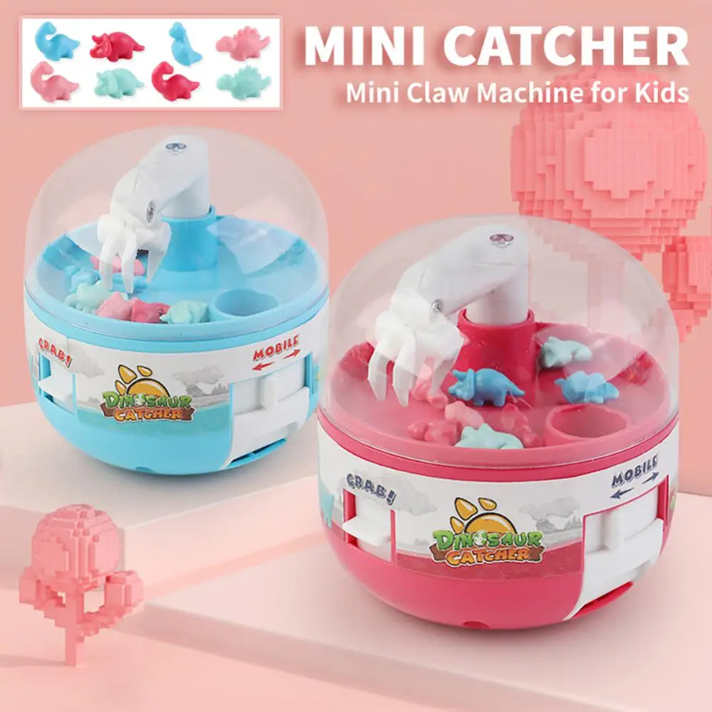 Small Capsule Toy Mini Claw Machine Catch Dinosaur Game Cute Catcher Micro Dino Figures Prize For Children Stress Relief Toy 4