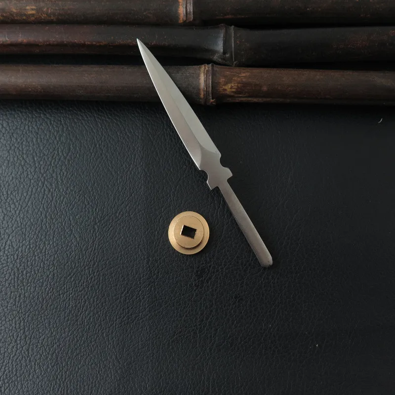 Stainless Steel Tea Knife 420 Stainless Steel Embryo Tea Sword 1Set