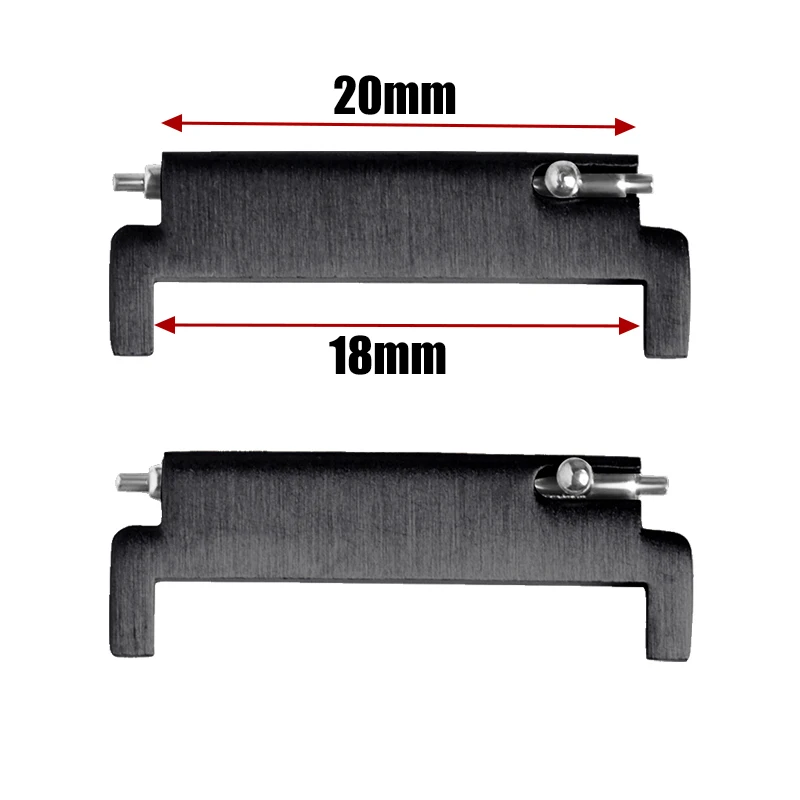 Versatile Quick Release Pin Connectors for Watch Bands - Metal Strap Adapters (1 Pair)