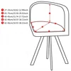 Nordic Triangle Chair Cover Elastic Fully Wrapped Curved Fashion Solid Color Elastic Chair Cover Washable Dining Chair Cover 2