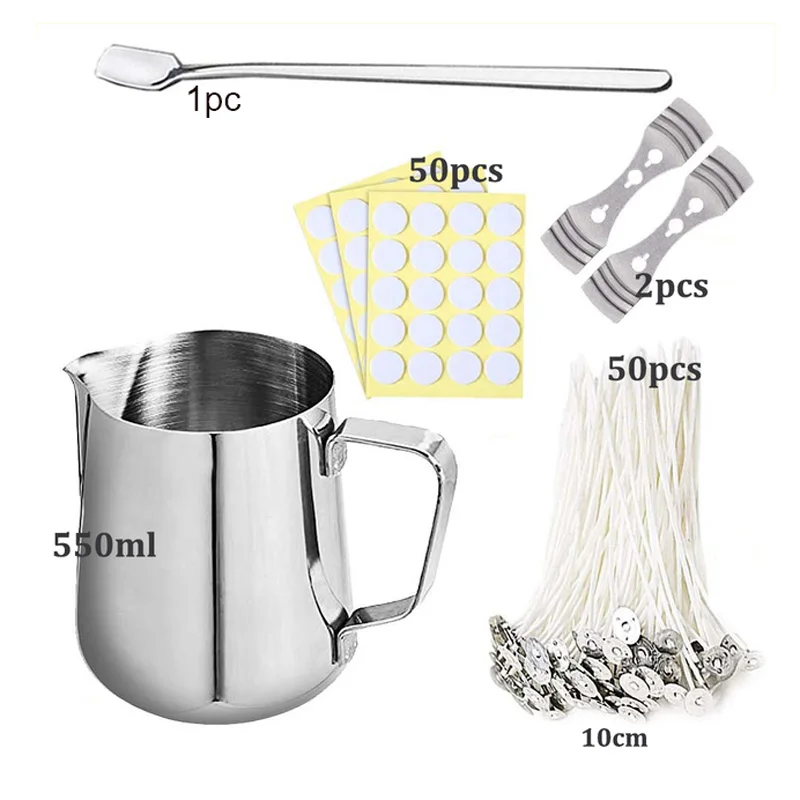 Deluxe Candle Making Kit with Pouring Pot and Wax Melting Hot Plate