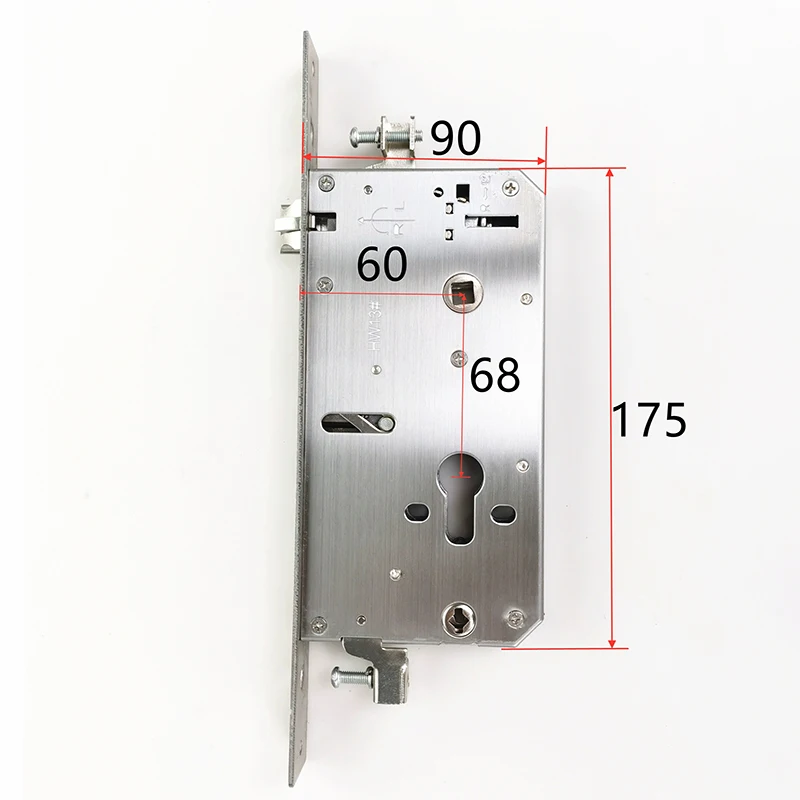Entrance Europe 13 Type AFS Security Double Active Double Fast Smart Lock All Steel 26X280mm Fingerprint Lock Body
