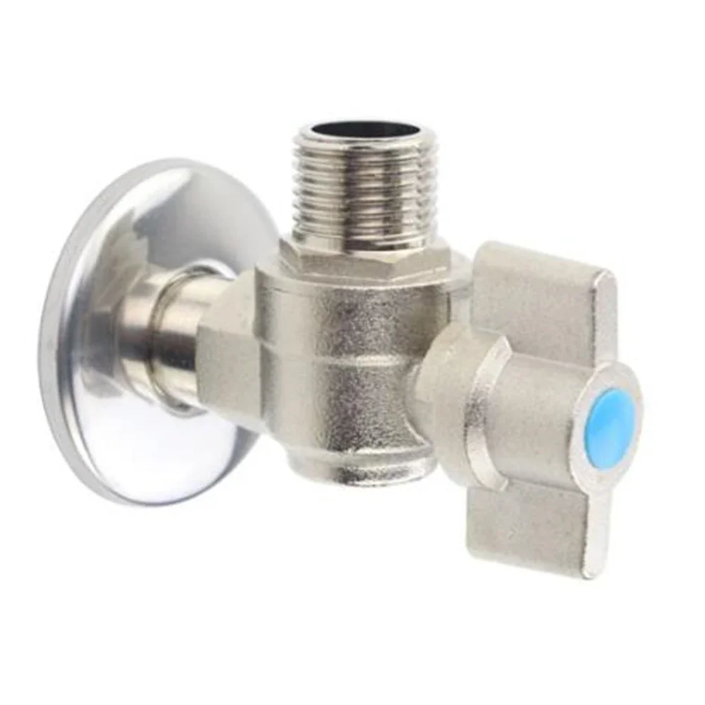 All Copper Large Flow Ball Valve 15mm Full Diameter Right Angle Ball Core Triangle Valve Water Heater Special Switch