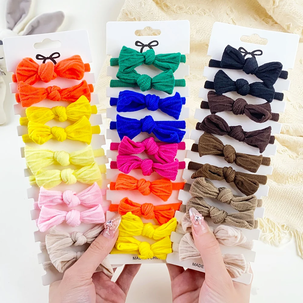 

10Pcs Baby Girls Soft Bow Hair Ring Rope Elastic Hair Rubber Bands Hair Accessories for Kids Hair Tie Ponytail Holder Headdress