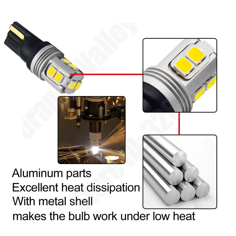  ȣ   , T10 194 168 W5W 10 LED 2835 SMD , DC 12-20V, 2 