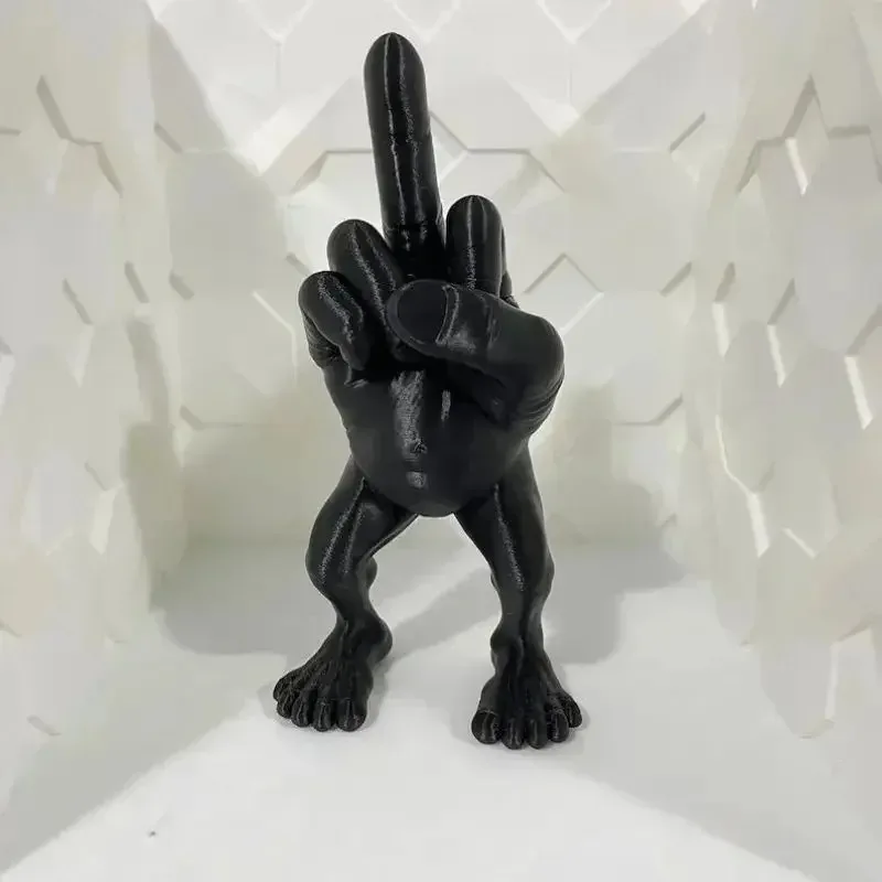 Middle Finger Character with Legs, Office Desk, Resin Accessories, Creative, Fun, Funny Party Art Ornaments, Surprise Friends