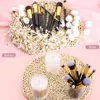 3pcs Makeup Cotton Swab Box Jar Ball Pad Clear Round Stackable Storage Holder Multi Purpose Lipstick Bathroom Storage Supplies 3
