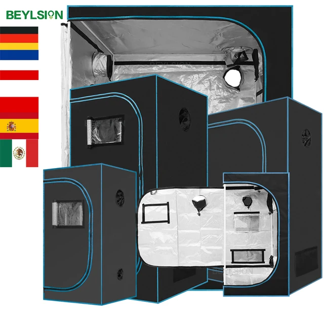 BEYLSION คุณภาพสูง 600D ปลูกกล่องนาฬิกา Window Grow เต็นท์สําหรับ Indoor Grow System Hydroponics 1