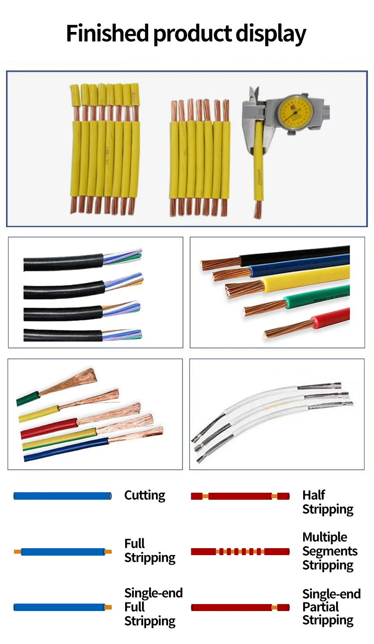 Automatic Wire Stripping Machine JH-MAX1-8N Computer Type Stripping Tool for Ele