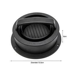 Round Non-Stick Burger Press for Homemade Stuffed Patties (Black)