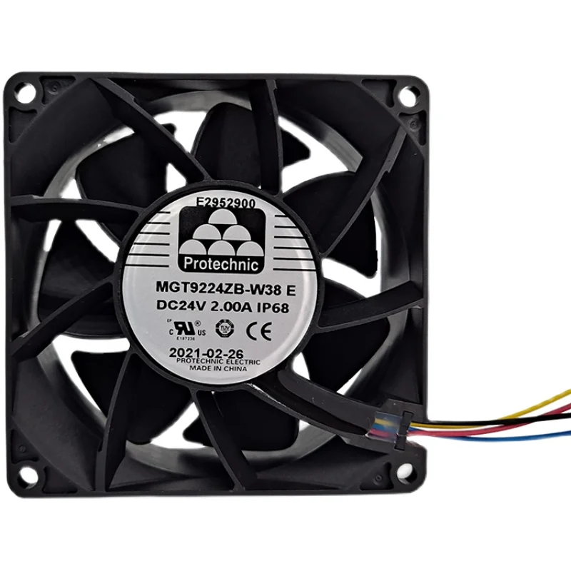 

MGT9224ZB-W38 E IP68 24V 2A 9238 7800rpm new Yongli cooling fan