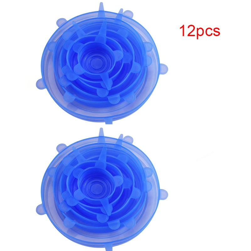 Silicone Stretch Lids – Reusable Food Seal Covers