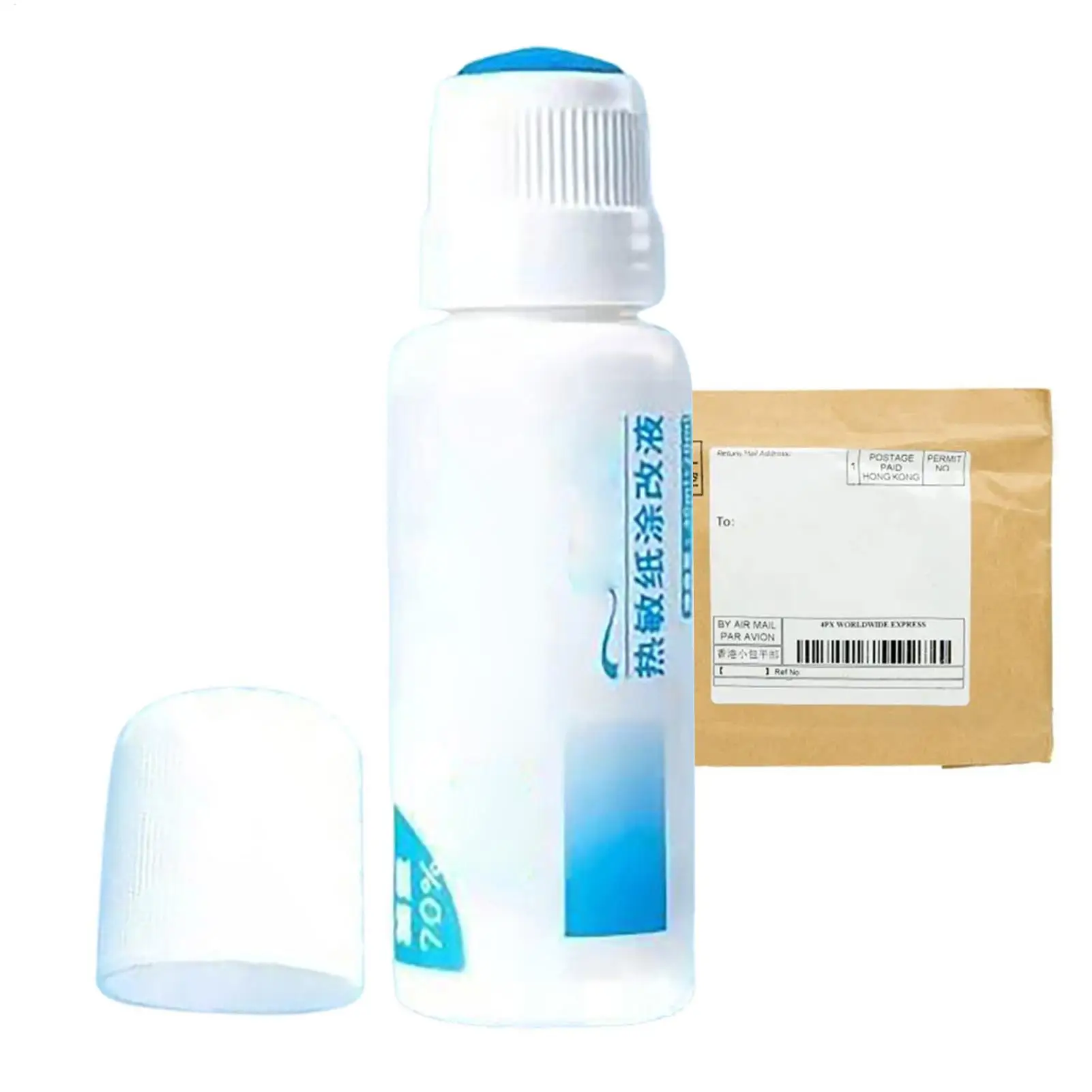 30ml 속건성 감열지 수정액 지우개 패키지 소포 상자 ID 정보 보호기 도난 방지 신분 정보 보호 장치