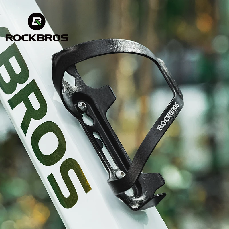 ROCKBROS Bicycle Bottle Cages Aluminium Alloy Cycling Bottle Bracket Ultralight Adjustable MTB Road Bike Water Holder