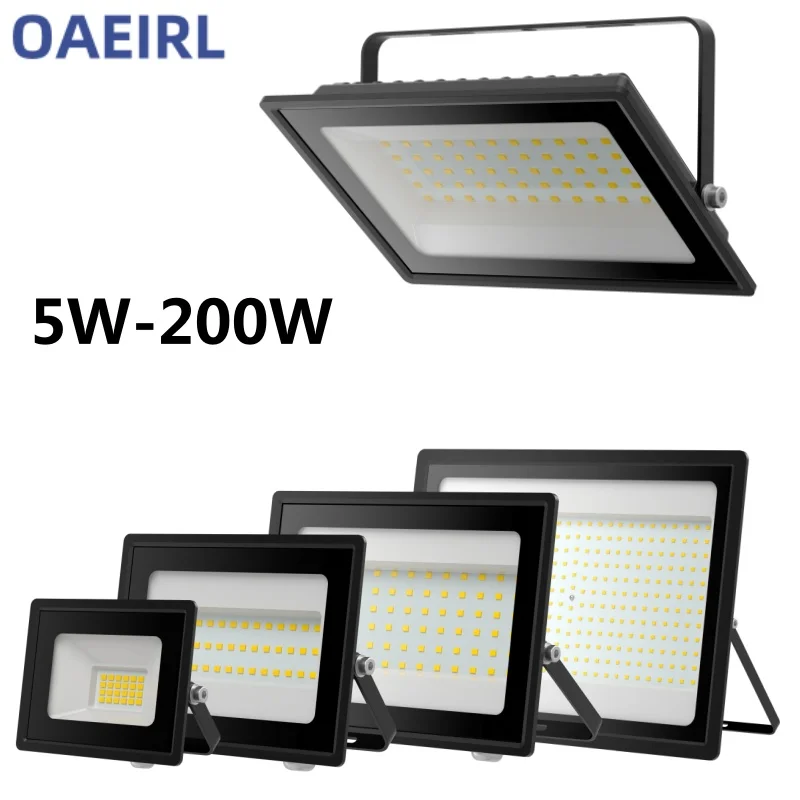 LED Spotlight For Outdoor 5w-50w 150w 200w Waterproof 110v 220v 100w Led Reflector Wall Ceiling Street Garden LED Outdoor Light