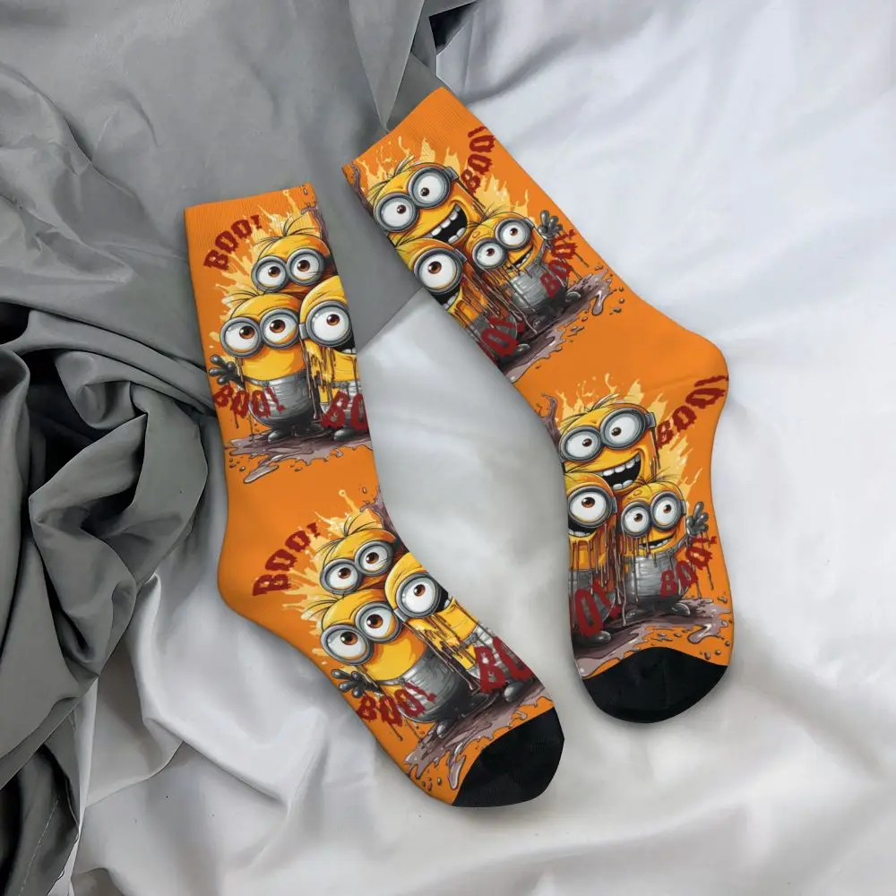 Custom Cool Print M- Minions Cartoon Socks for Women Men Stretchy Summer Autumn Winter M- Minions Bananas Crew Socks 68 Sc82792690d2846a6835f650615c41a7as