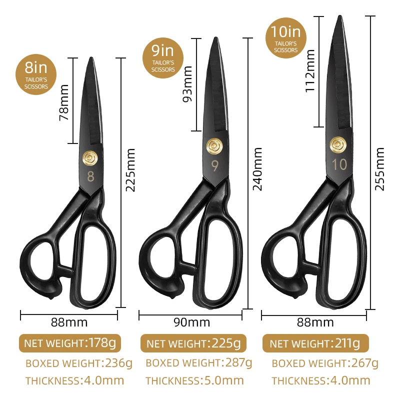 가정용 양재 양장점 절단 직물 스테인레스 스틸 바느질 재봉 가위