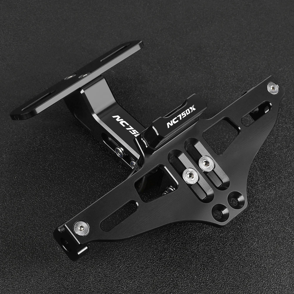 

For Honda NC750X NC 750X NC750 X 2011 2012 2013 2014 2015-2023 LED License Plate Holder Number Plate Frame LED Light Bracket