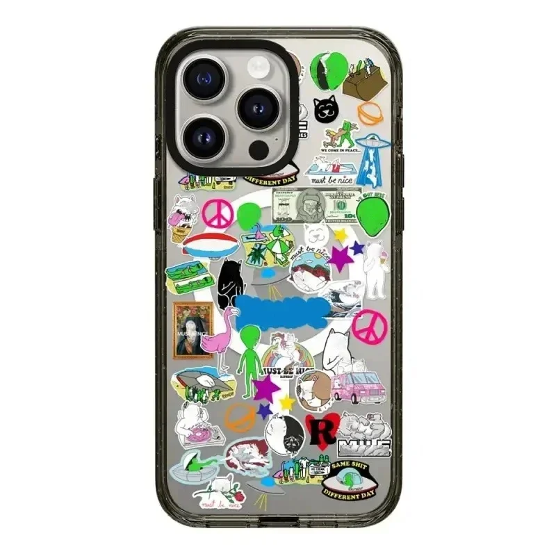 

Spoof Cat 2.0 Acrylic Black Border MagSafe iPhone 12 13 15 14 Pro Max Protective Case, Fits iPhone 15 Pro Max