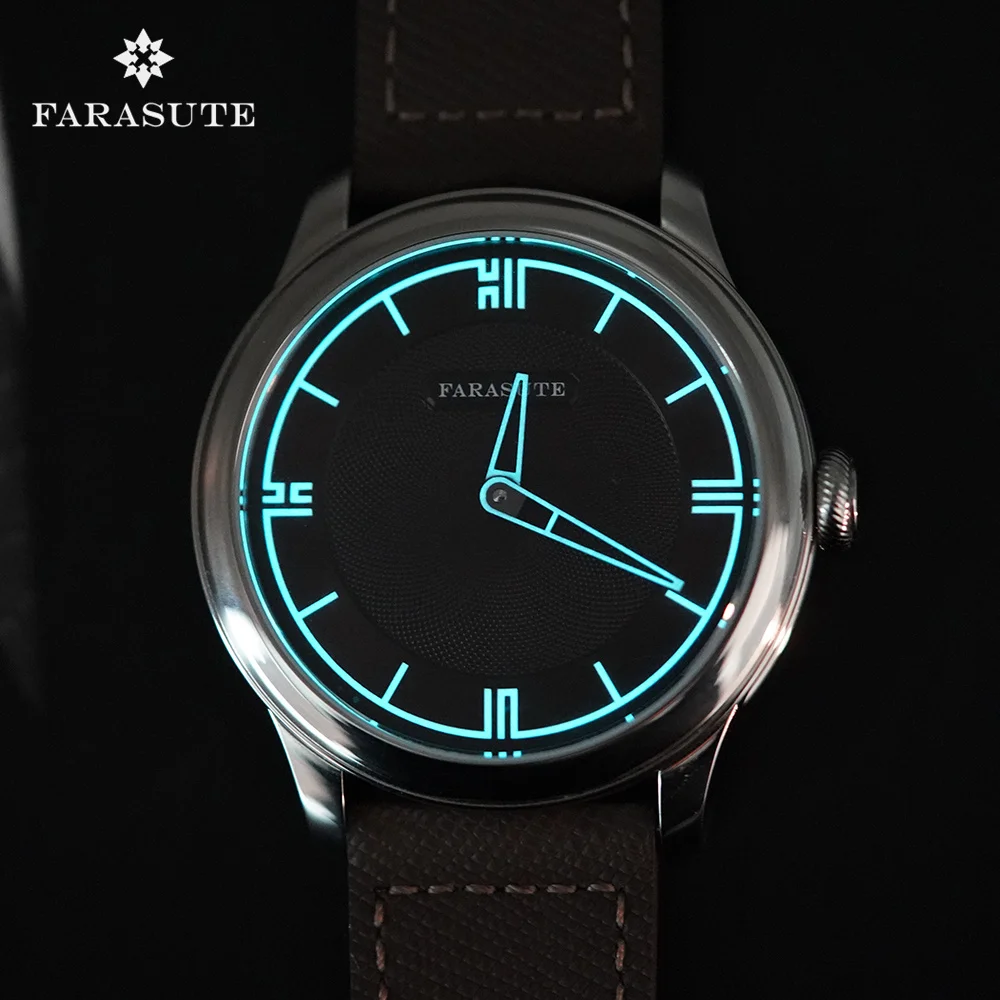 FARASUTE New Power Reserve 80 Hours Manual Mechanical Watch For Men Swiss Super Luminous Sapphire 5Bar Waterproof Wristwatches