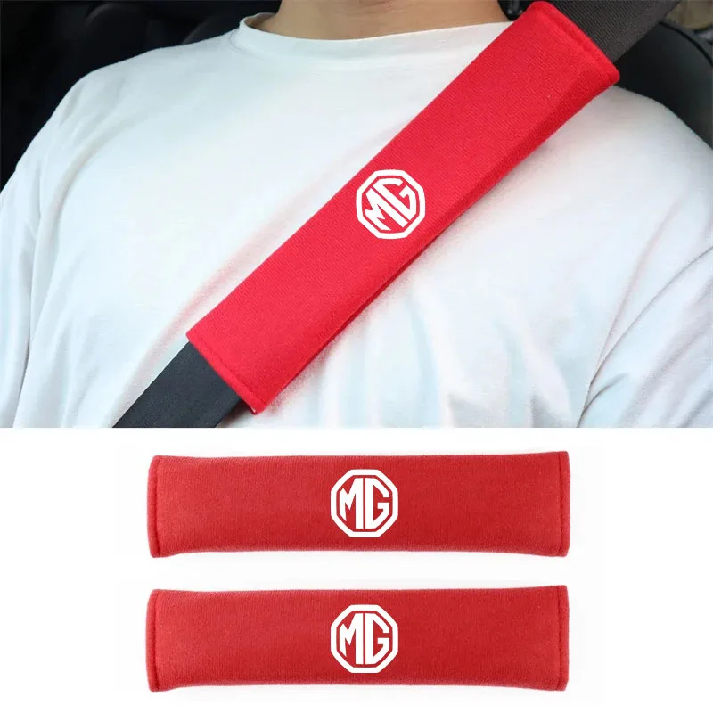 2개입 자동차 안전벨트 어깨 보호 패드 MG ZS HS GT HECTOR MG3 MG5 MG6 MG7 자동차 액세서리