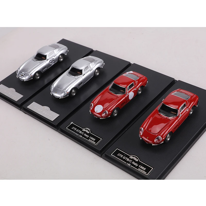 GFCC 1:64 1966 275GTB/C 다이캐스트 합금 시뮬레이션 자동차 모형 수집용 장식품