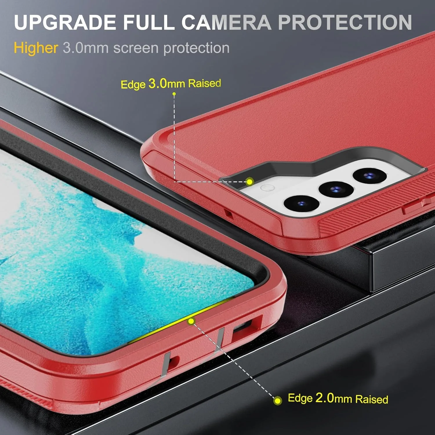 Ultimate 3-in-1 Military Grade Phone Case with Belt-Clip Holster