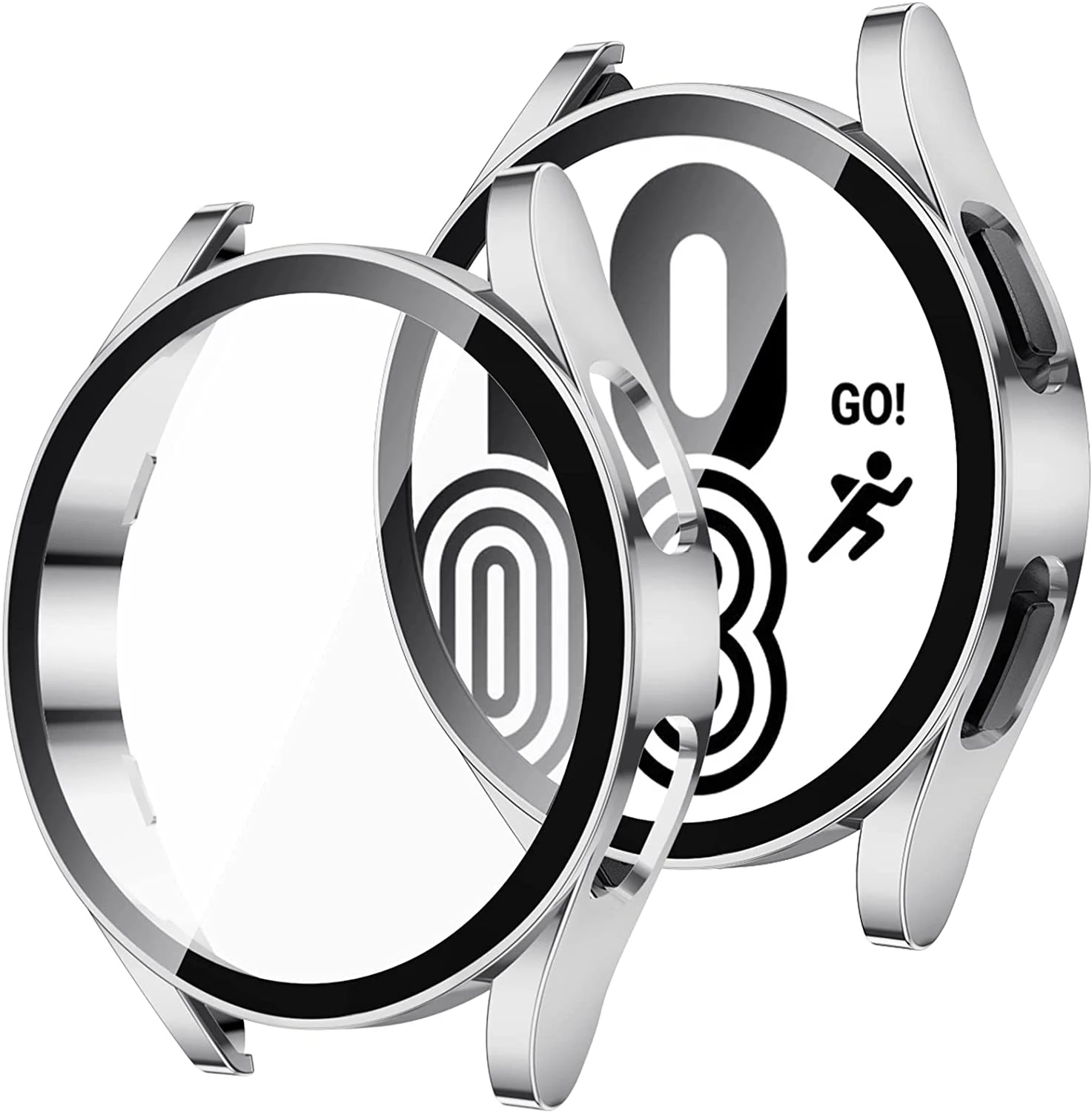 All-In-One Glass and Protective Case for Smartwatches - Anti-Fall Bumper Cover with Screen Protector