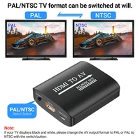1080P HDMI-compatible To RCA AV Converter Adapter AV To HDMI Audio Video Adapter HDMI2AV Support NTSC With USB Cable For TV BOX - Image 4