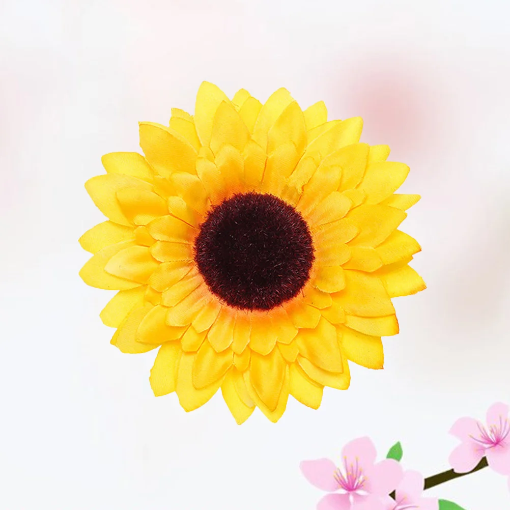 

Sunflower Hairpin Beautiful Photography Prop Woman Hairpin Headdress for Beach Outdoor (Yellow)