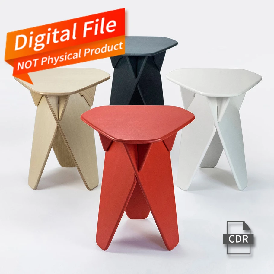 butcher block woodworking bench Laser Cut Modern Furniture Stool Side Table Vector CNC Router Vector CDR File 3D Puzzle Plans Woodworking for CNC Laser Engrave wood pellet mill for sale