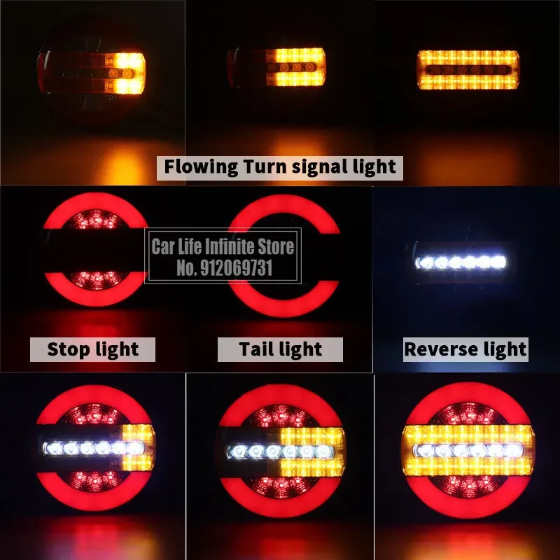 1/2/4pcs 12V 24V LED ƮϷ Ʈ   Ʈ  극ũ  ڵ Ʈ ĳ 帣 ȣ