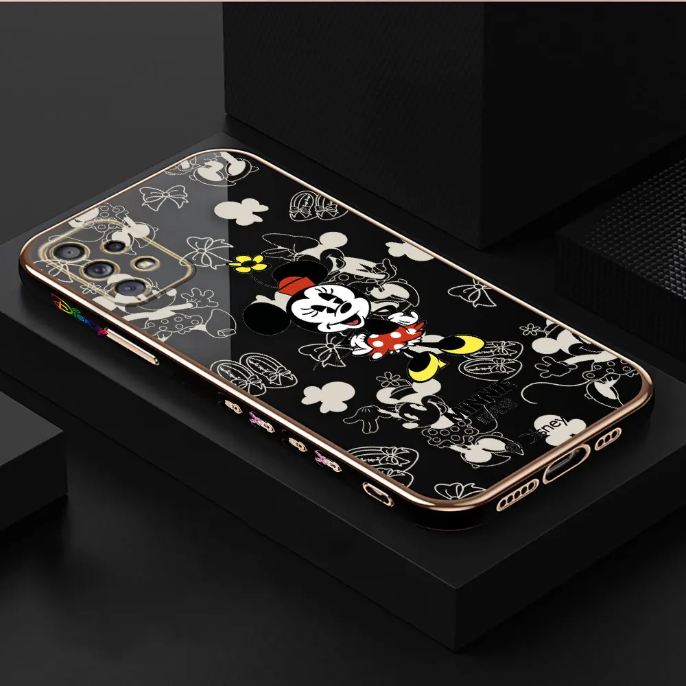 thumbnail image 1 of Smooth E-TPU Phone Case For Samsung Galaxy A73 A72 A71 A54 A53 A52 A51 A33 A32 A23 A22 A12 A14 5G Case Cute Mickey Minnie Mouse, 1 of 5