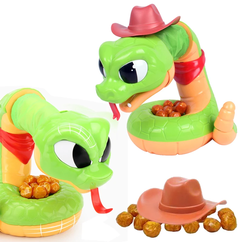 

Electric Rattlesnake Tricky Toys Kids Fun Multiplayer Party Games Animals Scary Hand Biting Game Classic Family Interactive Toys