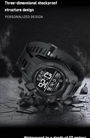 SMAEL 8105 Digital Watches Sports LED Wristwatches Men’s 50m Waterproof Watch Digital Light Stopwatch Watch for Men