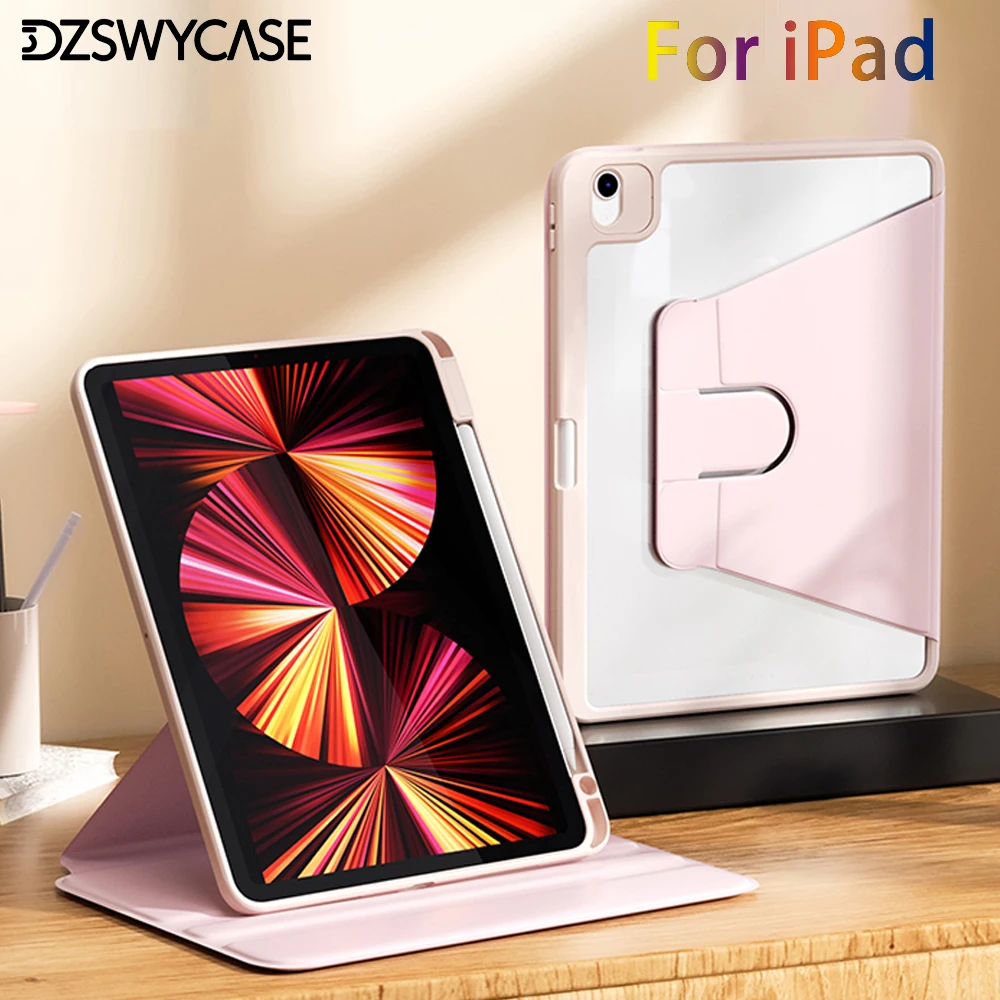 360° Rotating Stand Cover with Adjustable Viewing Angles